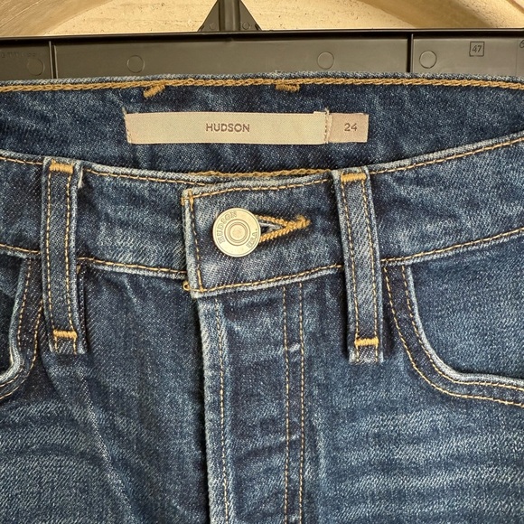 NWT Hudson Faye Ultra High Rise Dark Blue Jeans Size 24 - Picture 3 of 5
